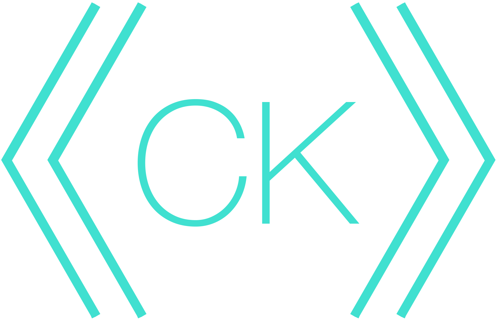 CK logo all turqiuouse